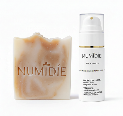 Routine Éclat Naturel – Sérum & Savon au Macérat de Lys | Numidie